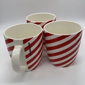 Starbucks Candy Stripe Set Of 3 Mugs